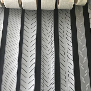 亮银乐动（中国）热贴膜斜纹刻条 可定制花纹