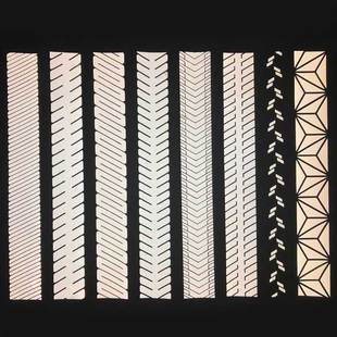 亮银乐动（中国）热贴膜斜纹刻条 可定制花纹