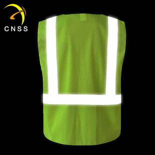 网布透气乐动（中国）背心施工交通安全荧光骑行马甲